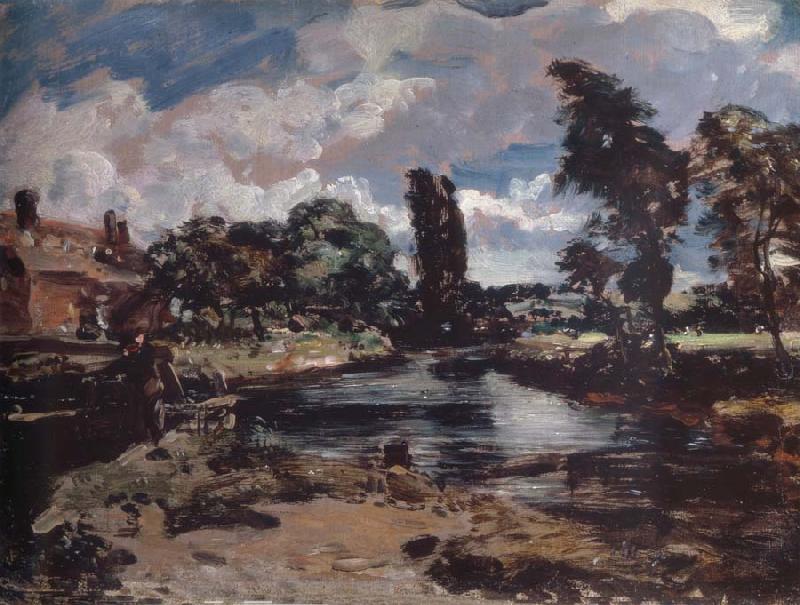 John Constable Flatford Mill from a lock on the Stour oil painting picture